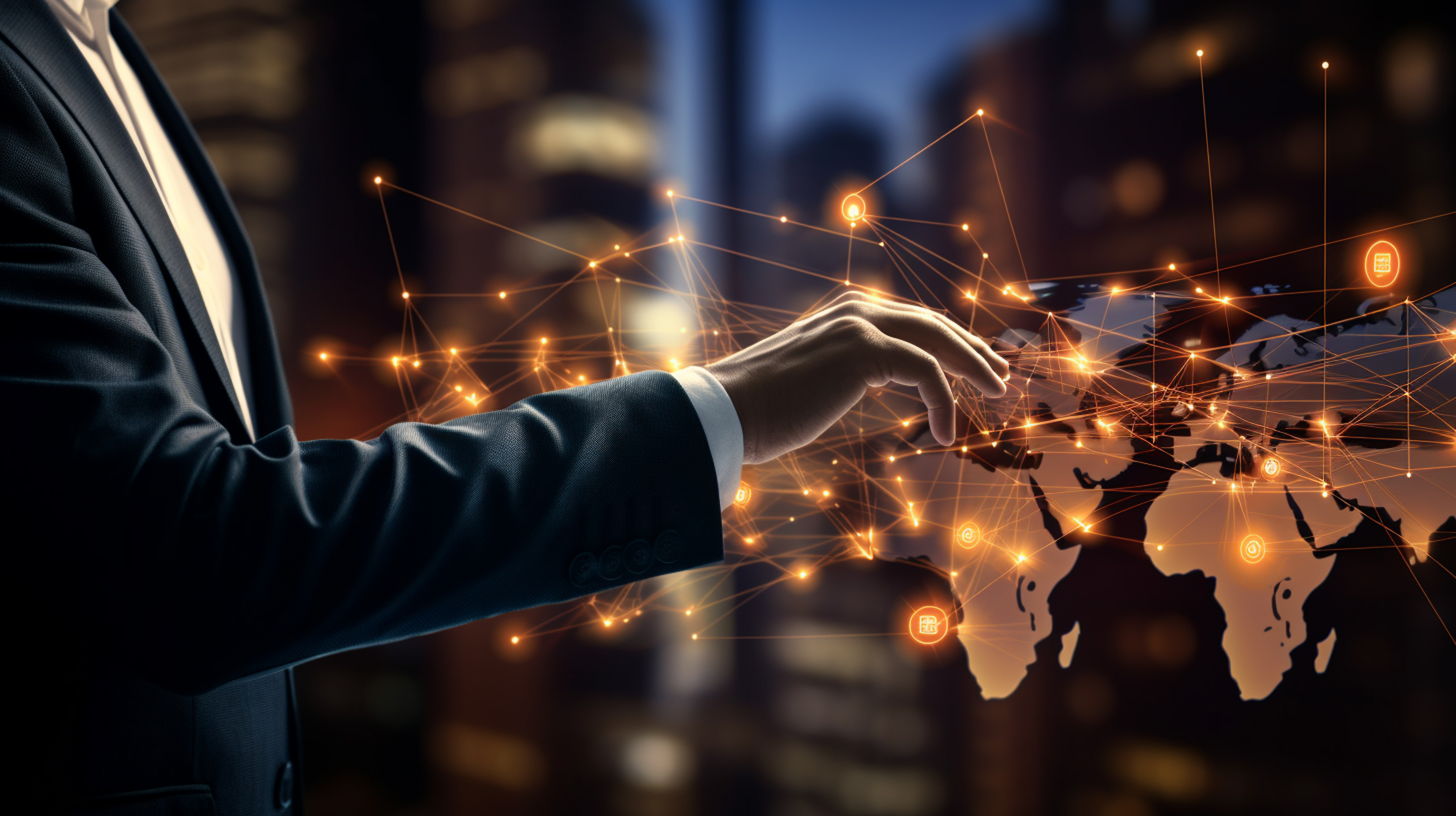 Abstract technology communication background